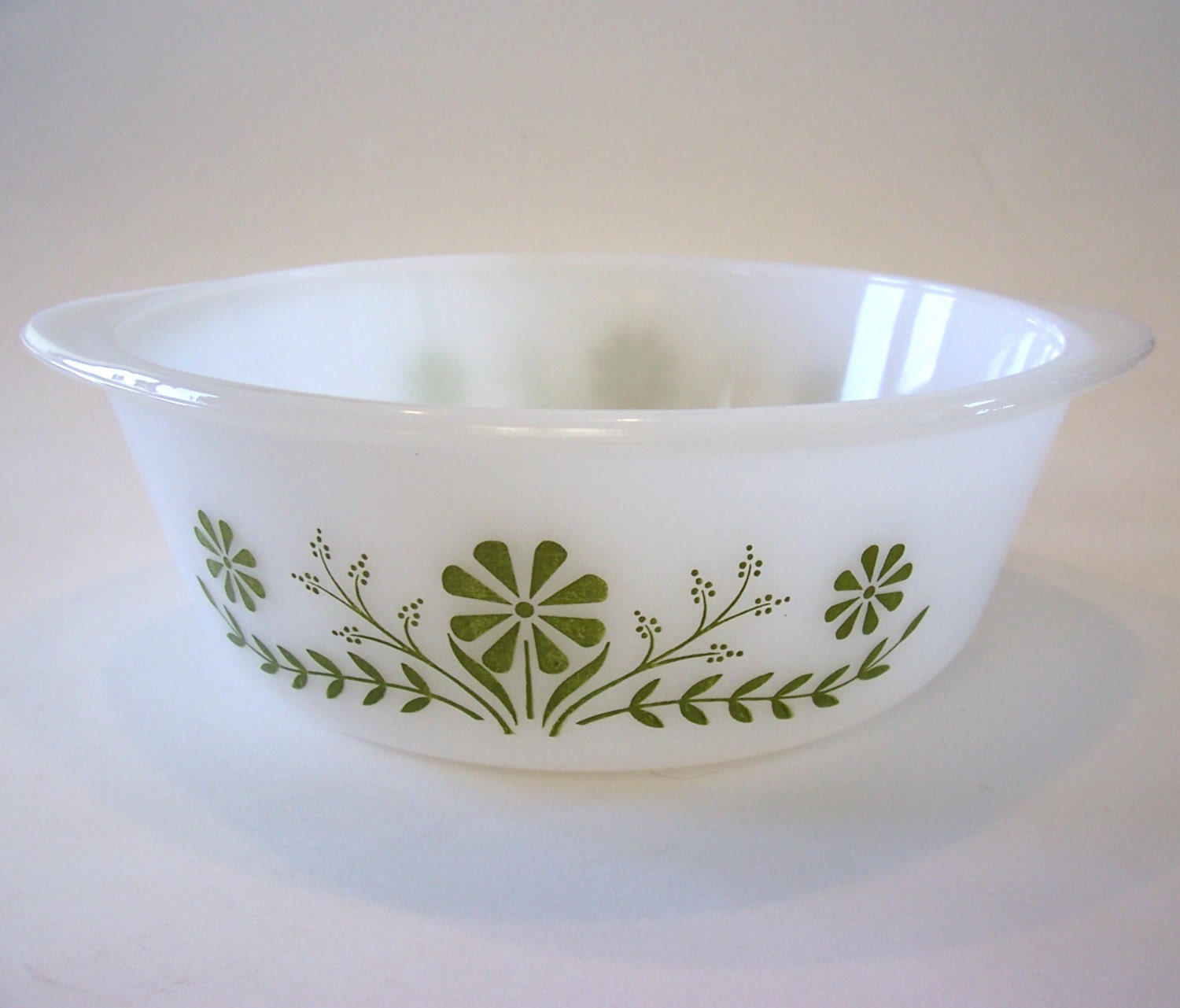 Vintage Casserole Dish White Glasbake 1 1/2 Qt. Casserole