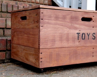 Wooden Crate/ Toy Chest/ Storage Box/ Toy Storage/ Organization