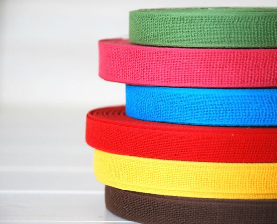 Italian Cotton Ribbons 15 Yards of 100% Cotton by CraftyWoolFelt