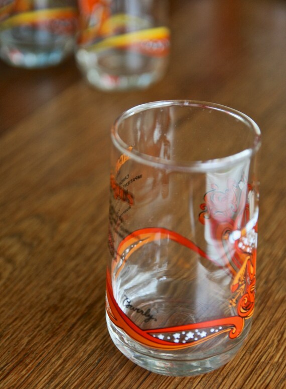 Vintage Juice glass Sagittarius zodiac sign by KMA made in