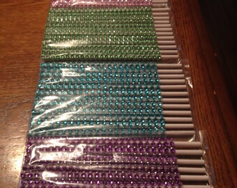 Bling cake pop sticks / Decorated Cake Pop Sticks / Glam Cake Pop Sticks / Rhinestone Cake Pop Sticks