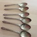 Vintage Six Silver Plate EPNS Apostle Spoons Teaspoons 1940s
