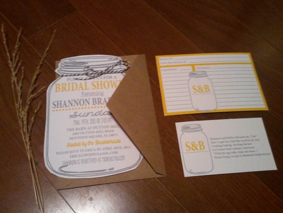 Bridal Shower Invitations With Recipe Cards 10