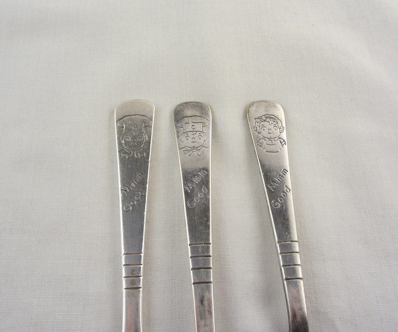 Vintage Campbell's Soup Kids MMM Good Spoon Fork Knife