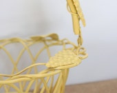Metal Basket Vintage, Yellow Fruit Bowl, Flower Basket Il_170x135