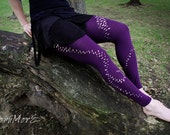 Purple Pixie Fairy Festival customised leggings, different sizes and colours available.