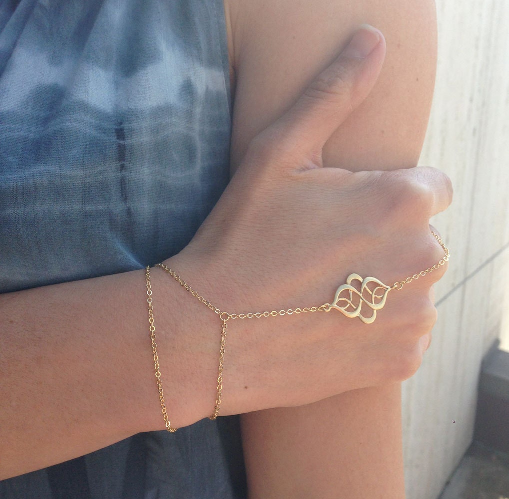 Finger Bracelet Sterling Silver Bracelet Rose Gold Bracelet