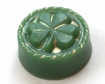 St Patricks Day Shamrock. Soap. Luck Of The Irish Soap Green