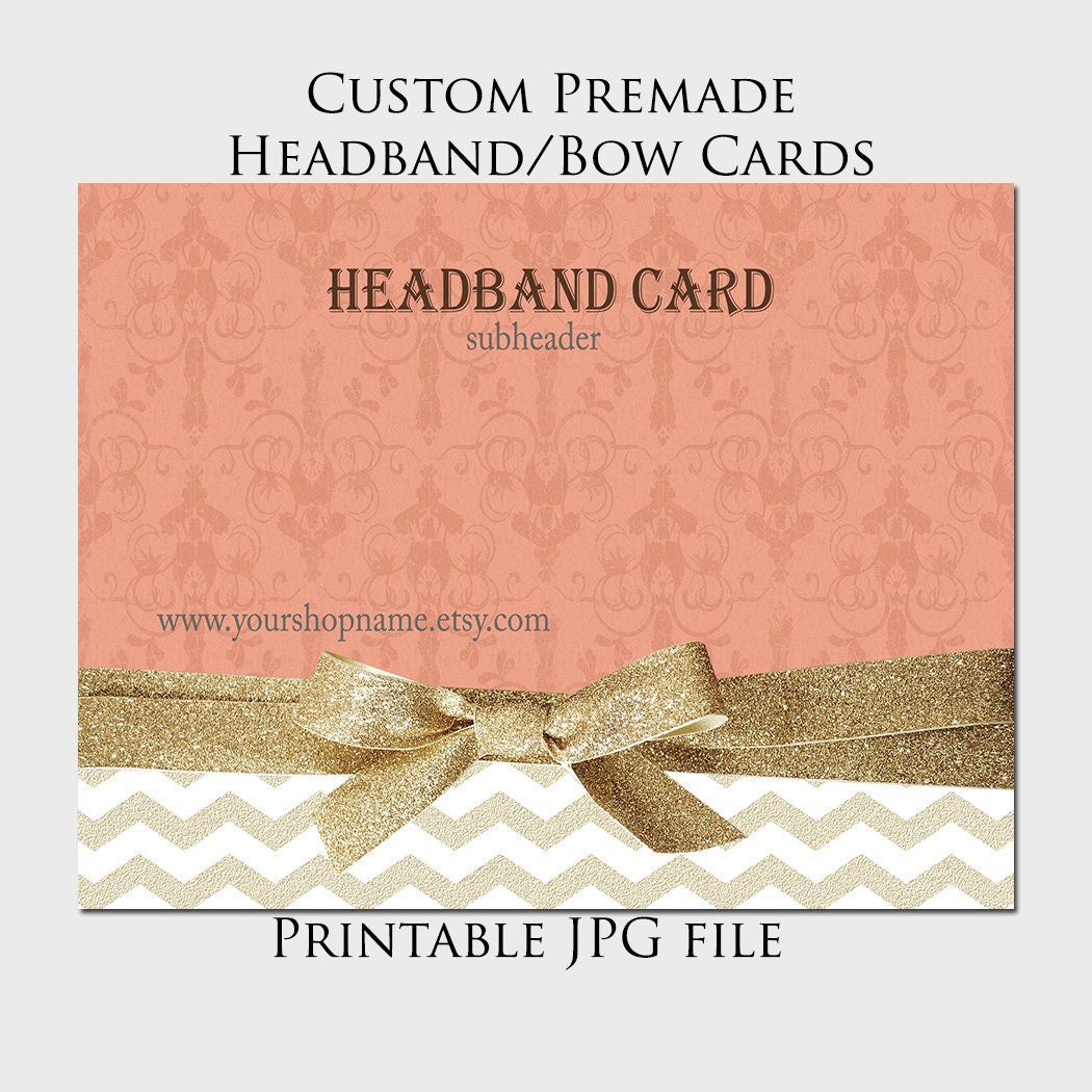 Headband Card Template