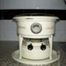 Enamel Vintage Dutch Kerosene Stove Slow Cooker on Plate Haller