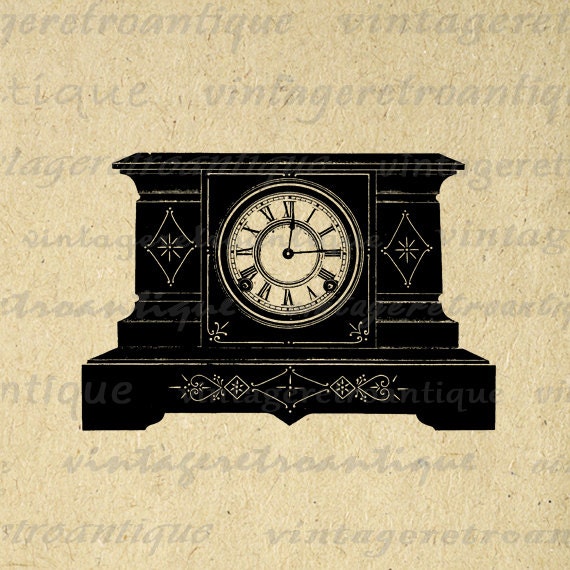 antique clock clipart - photo #23
