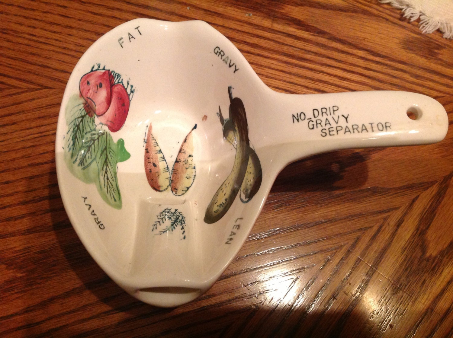 Vintage No Drip Gravy Boat Separator With Pour Spout Haute Juice