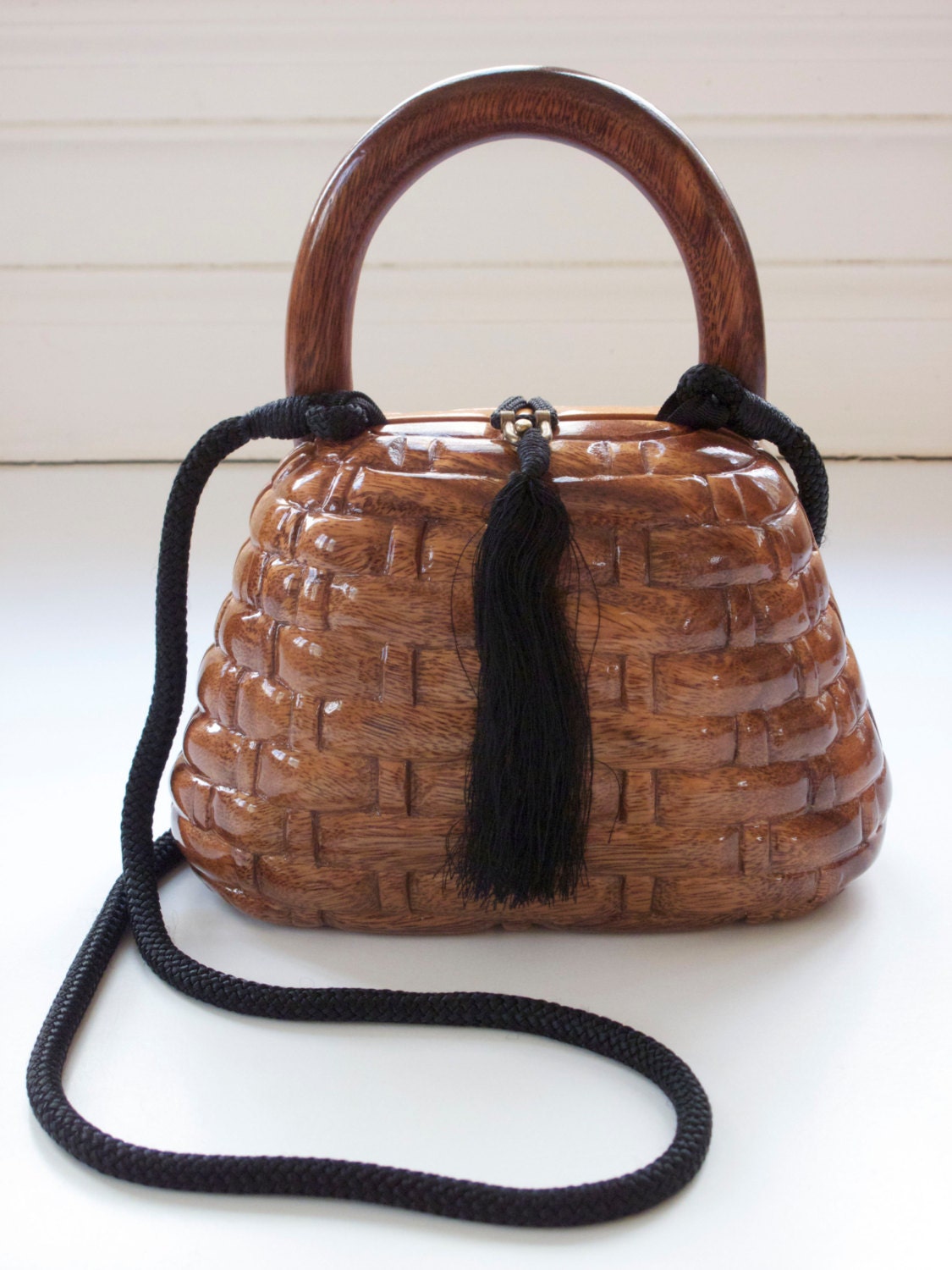 Timmy Woods Acacia Wood Purse by NaturalFree on Etsy