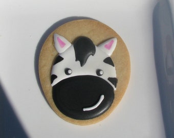 Baby Zebra Sugar Cookie