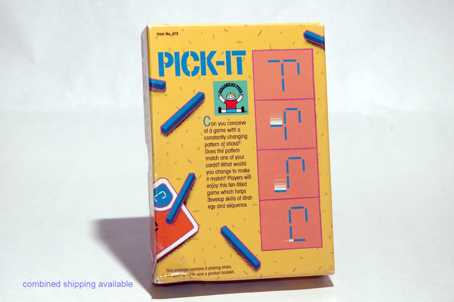 Pick It Game from Discovery Toys 1987 read description