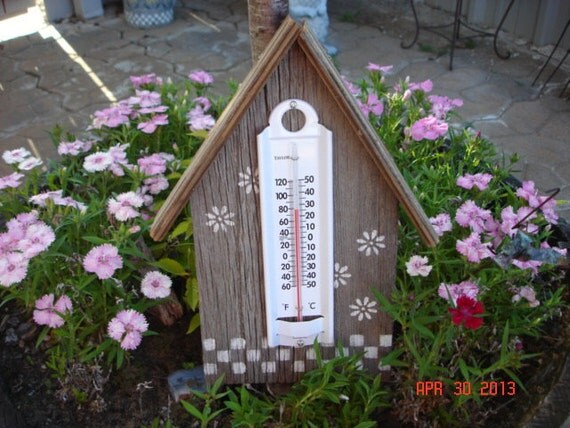 Items Similar To Old Recycled Barn Wood Thermometer Indoor Outdoor On   Il 570xN.454563317 8j2i 