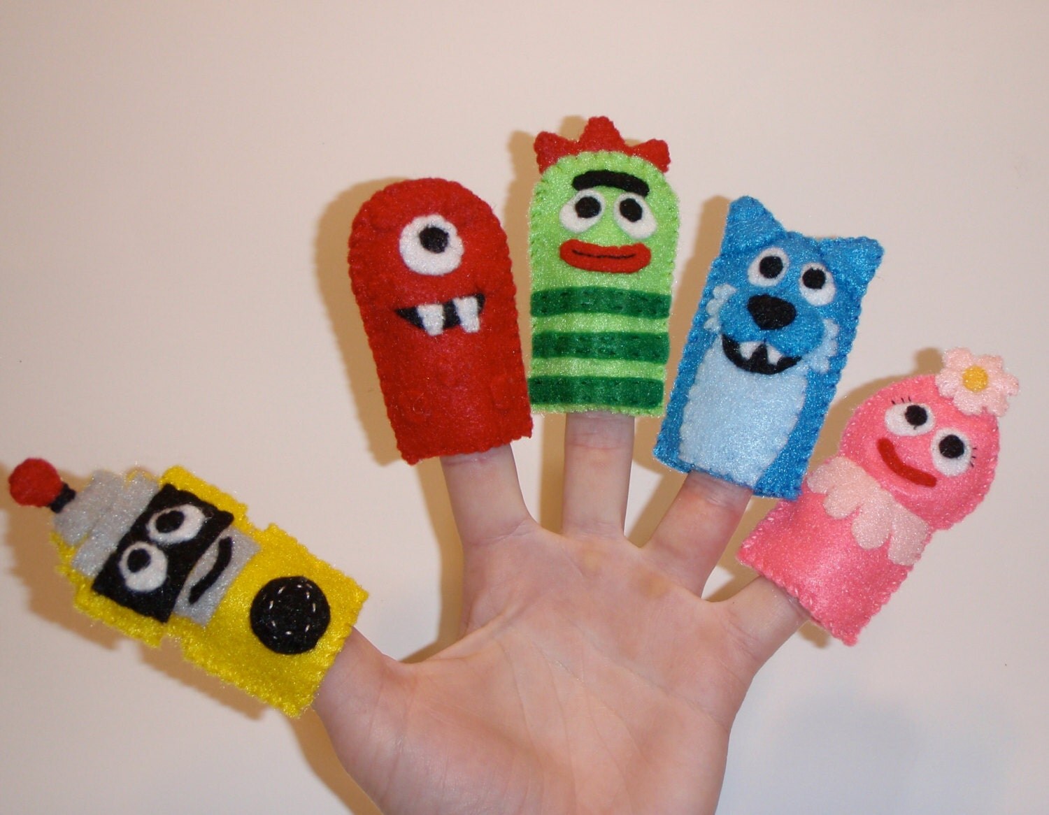 Yo Gabba Gabba Felt Finger Puppets