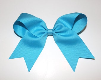 Turquoise Cheer Bow, Light Blue Cheer Bow