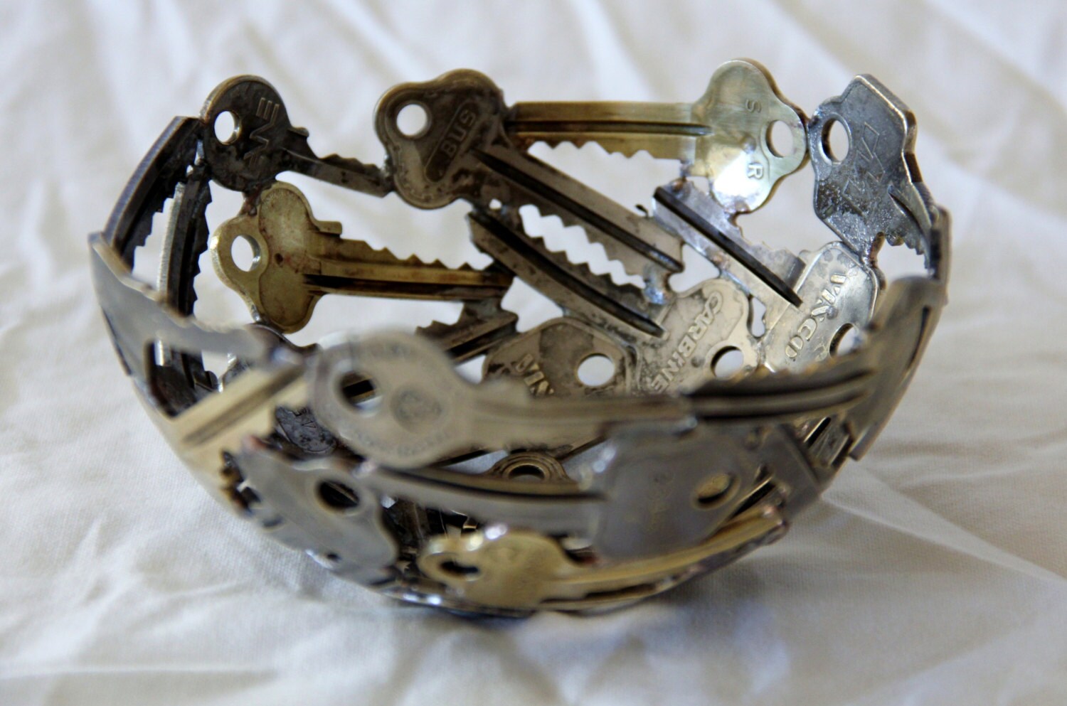 Small key bowl 20 Key bowl Metal sculpture ornament