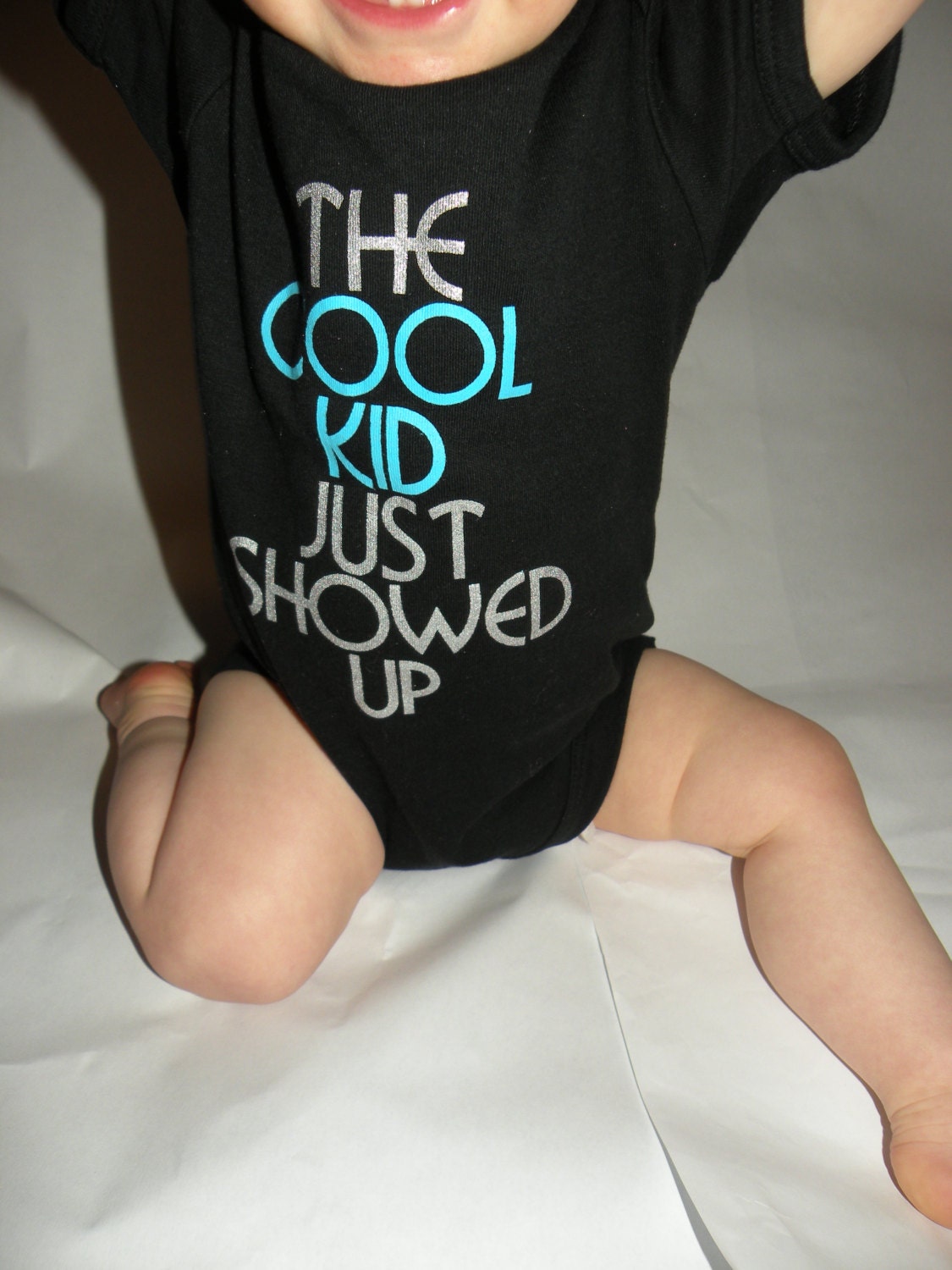 Baby Boy Funny Onesie and Hat/ black onesie by LittleGraceBowtique