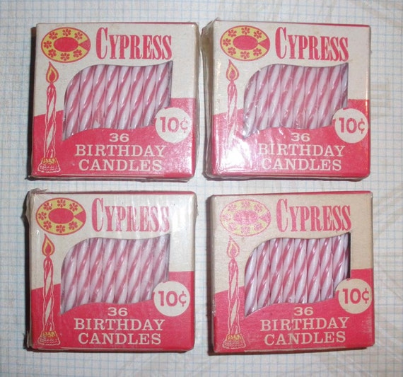 Vintage Birthday Candles in the Box by MrsMurphysMercantile