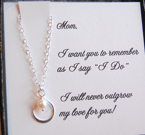 Mother of the Bride GIFT with infinity pearl by 