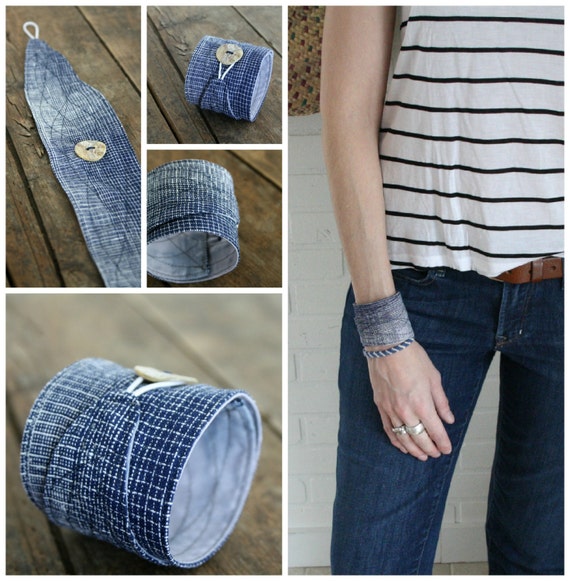 Fabric Cuff Bracelet Fabric Wrist Cuff Fabric Cuff Linen