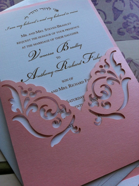 Laser Cut Invitations Sleeve 9