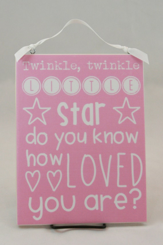 Items similar to Twinkle, twinkle little star do you know how LOVED you ...