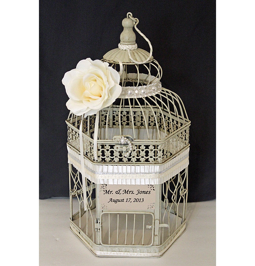 Vintage Birdcage Card Holder 2