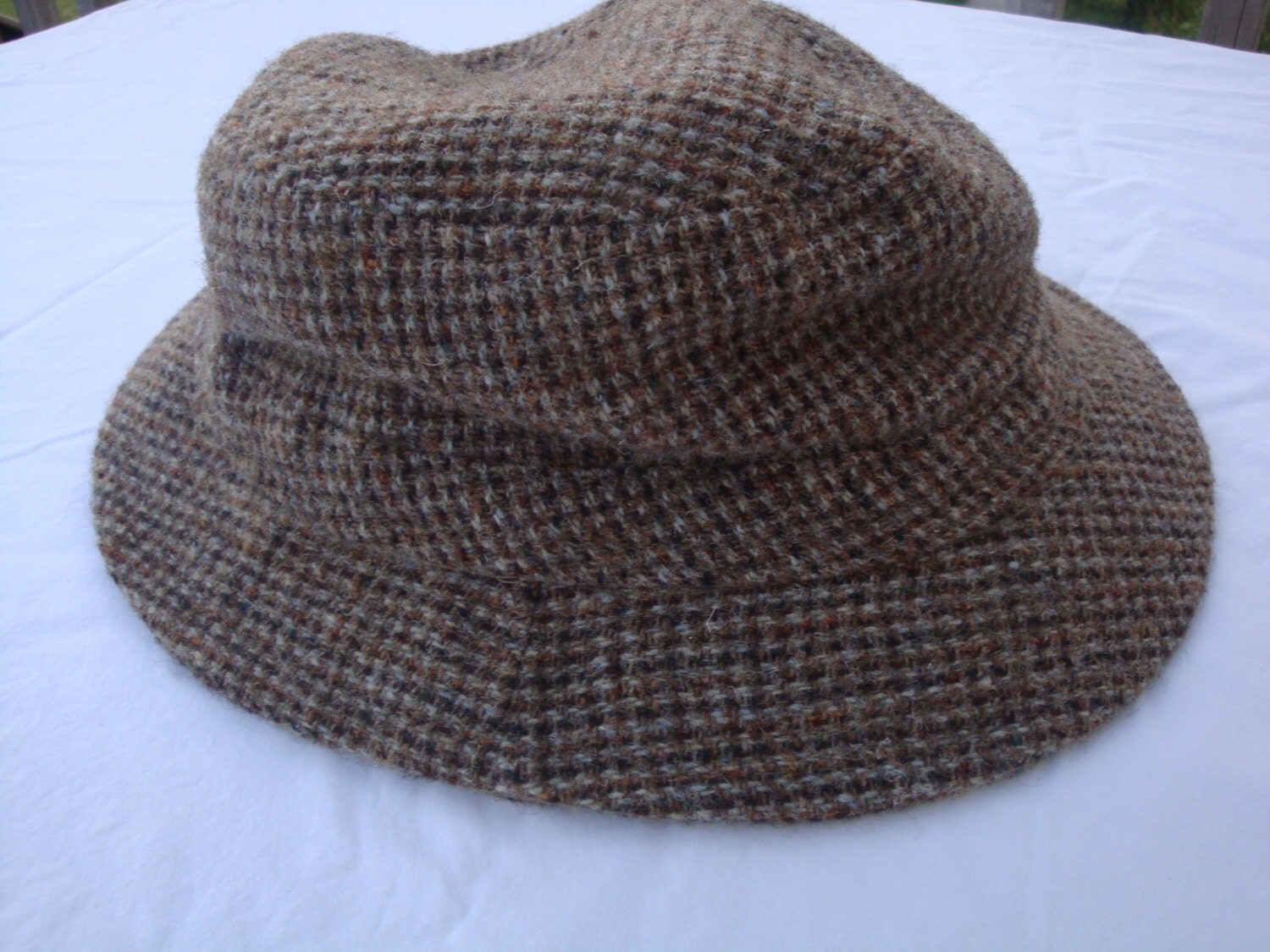 Bucket Hat LL Bean Harris Tweed Size Large by ItsTheKnotThatCounts