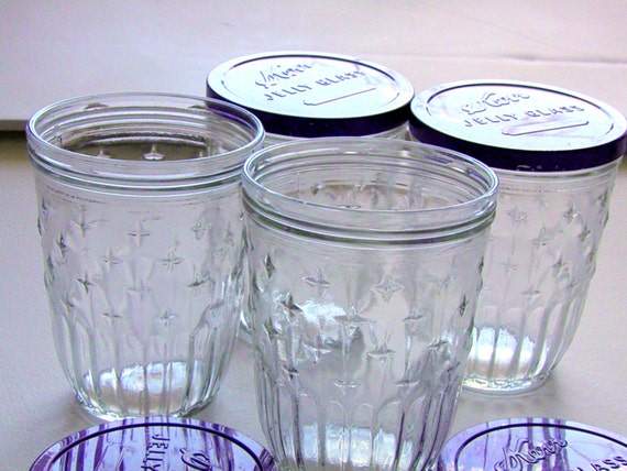 Items Similar To Vintage Jelly Jar Glasses Vintage