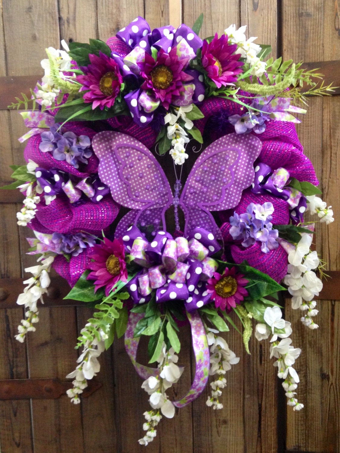 Butterfly wreath