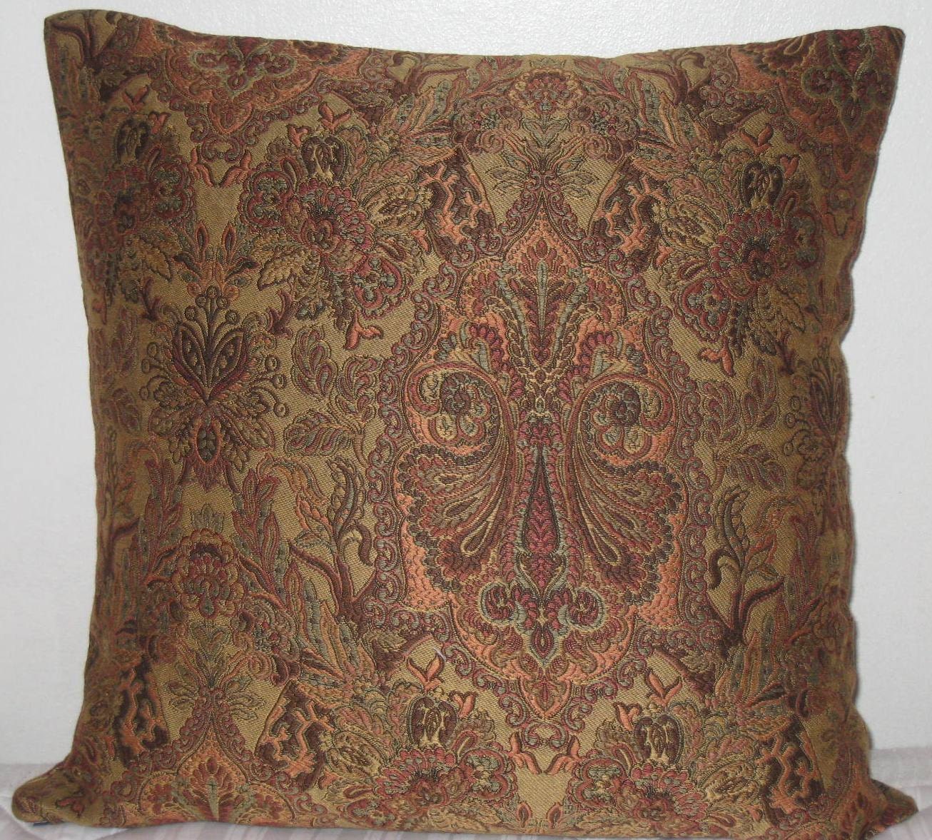 Chenille Paisley decorative pillow cover20x20