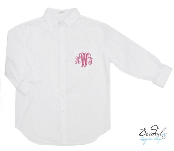 monogrammed oversized shirts