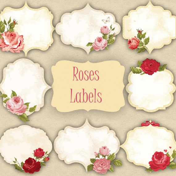 Vintage Flower Labels 6