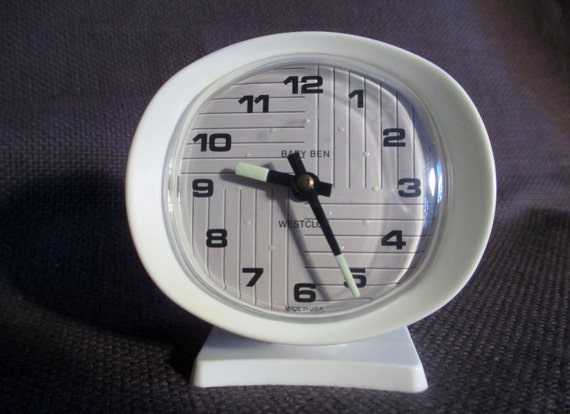 Mid Century Westclox Baby Ben Mechanical Wind-up Alarm Clock Bedside Clock Travel Alarm Clock at Sexy Trash & Vintage on Etsy