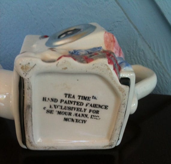 washing machine teapot vintage collectible teapot shaped
