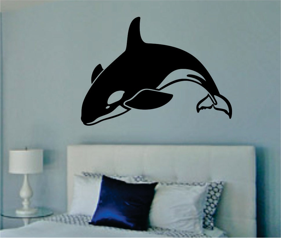 Orca Whale Decal Sticker Wall Vinyl killer whale ocean sea