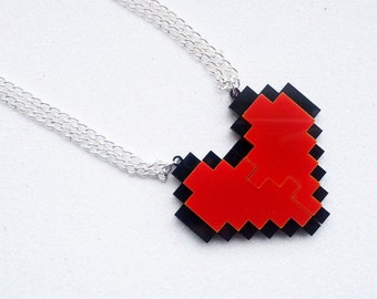 Items similar to Pixel - Laser Cut Acrylic Royal Blue Heart Ring on Etsy