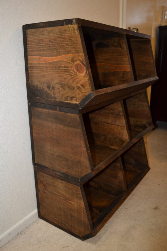 Items similar to Nesting Box Shelving Unit on Etsy