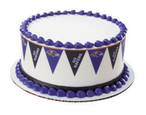 NFL-PENNANT-RAVENS- Borders Edible Image Cake Topper Il_570xn