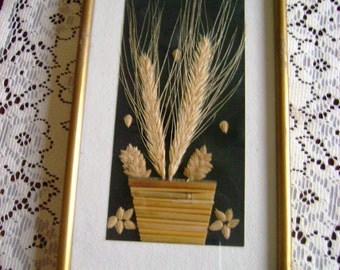 Handmade Wall Picture of Dried Plants