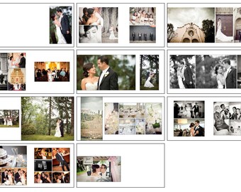Items Similar To Wedding Album Template Free Production Actions That Will Re Size For Whcc 8x12 Wedding Album Templates