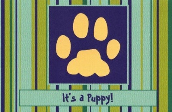 Puppy Dog Announcement Cards It's A Puppy