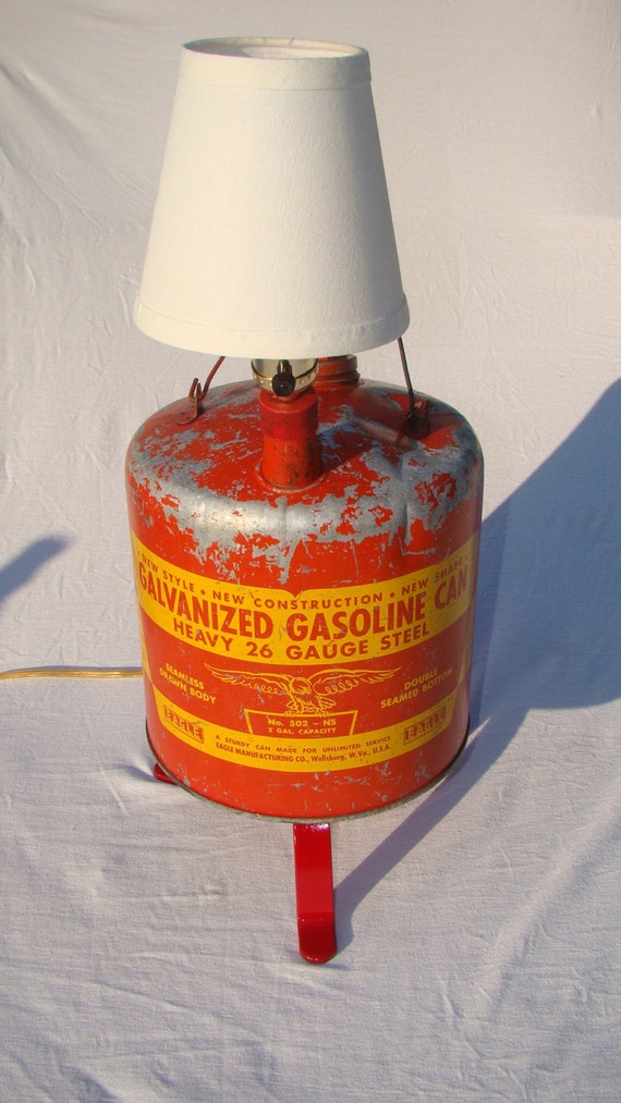 Upcycled Vintage Gas Can Lamp by ConceiveOf on Etsy