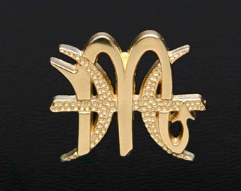 68 Scorpio and Pisces Gold Unity Pendant