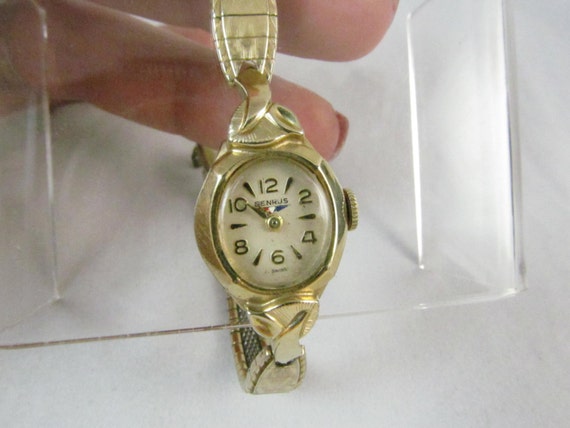 Gorgeous Benrus Ladies Vintage Watch 10 Kt by vintagejewelrycloset