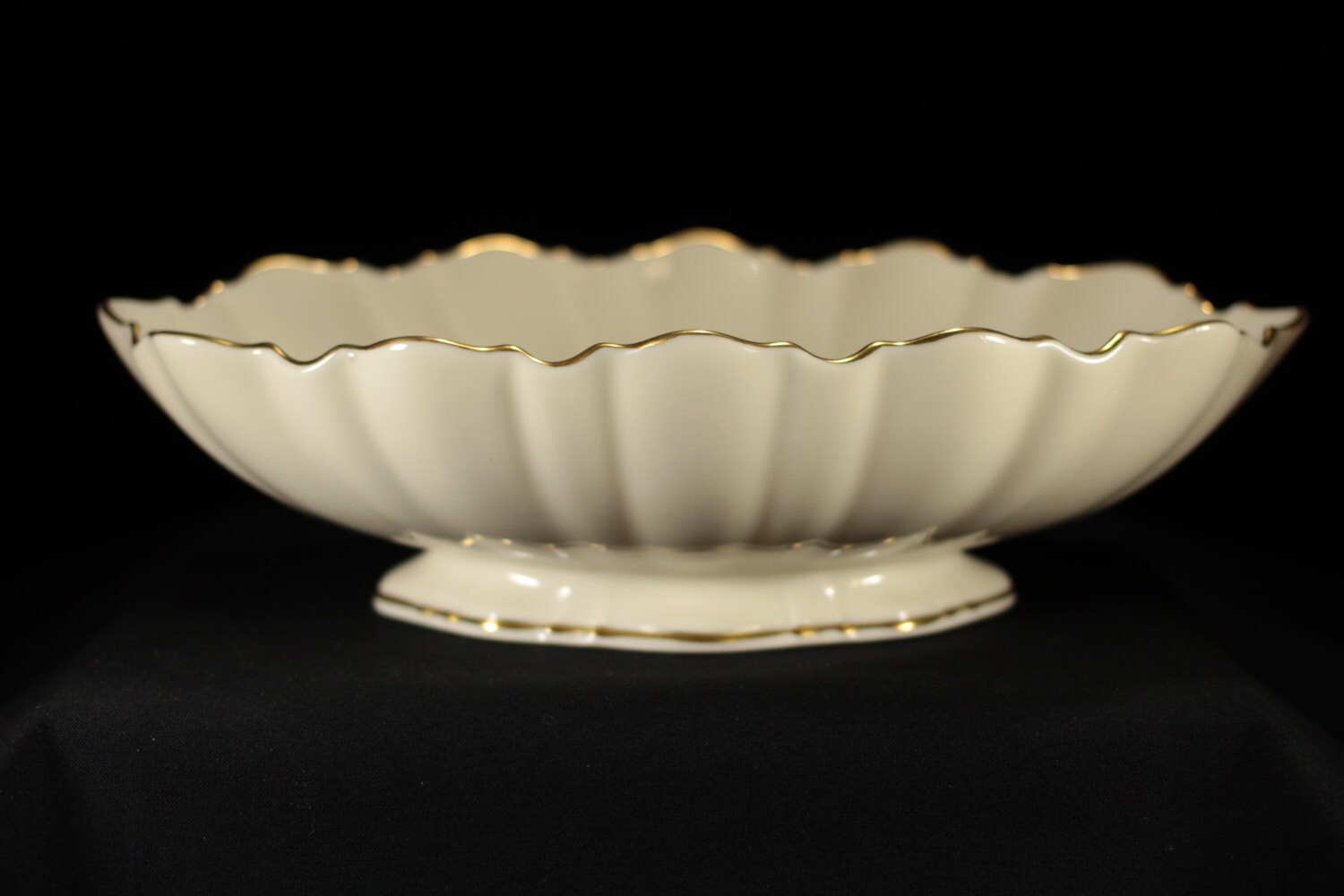 Lenox fluted oval serving bowl