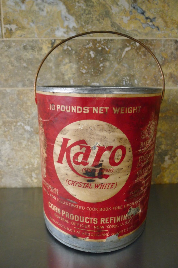 Antique Karo Corn Syrup tin can
